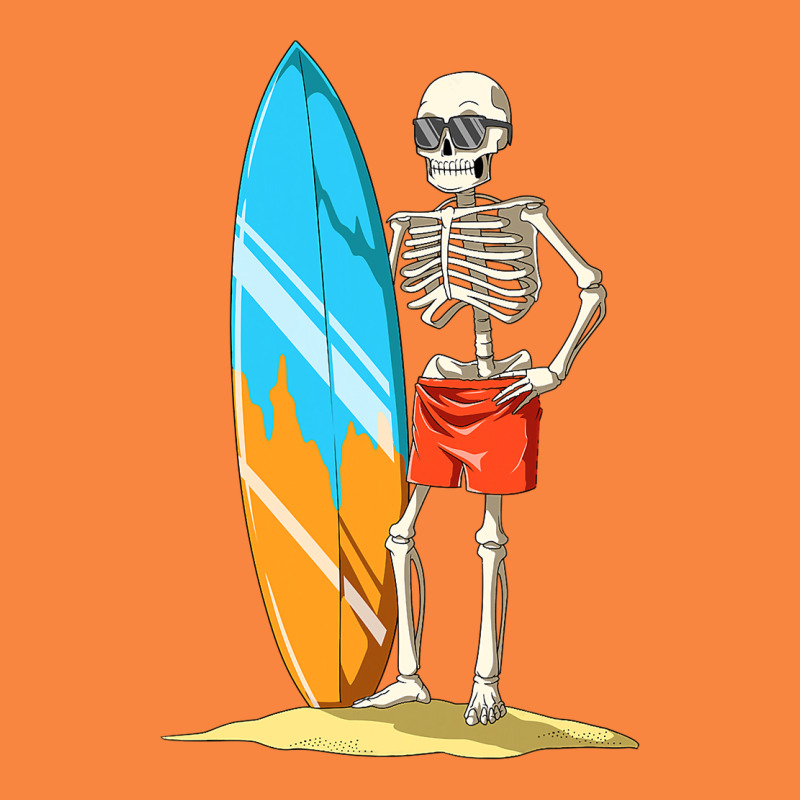 Surfing Skeleton Halloween Themed Surf Lovers Gift Premium Sweatshirt by longCreatives | Teevron