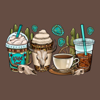 Bull Skull Coffee Cups Long Sleeve Tee | Teevron