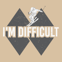 I'm Difficult Double Black Diamond Skiing Heavyweight Hoodie | Teevron