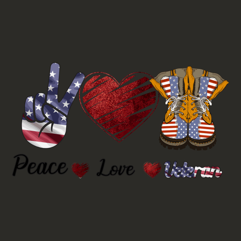 Peace Love Veteran Heavy Core Tee by Bettercallsaul | Teevron