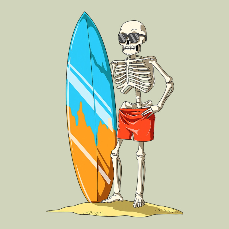 Surfing Skeleton Halloween Themed Surf Lovers Gift Heavyweight Hoodie by longCreatives | Teevron
