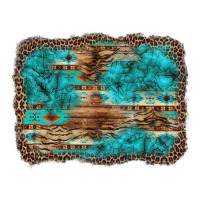 western turquoise stone aztec tiger pattern background | Teevron