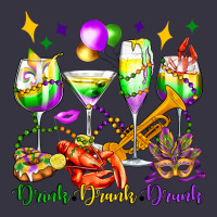 Drink Drank Drunk Mardi Gras Wine Glasses Olivia Vintage Hoodie | Teevron
