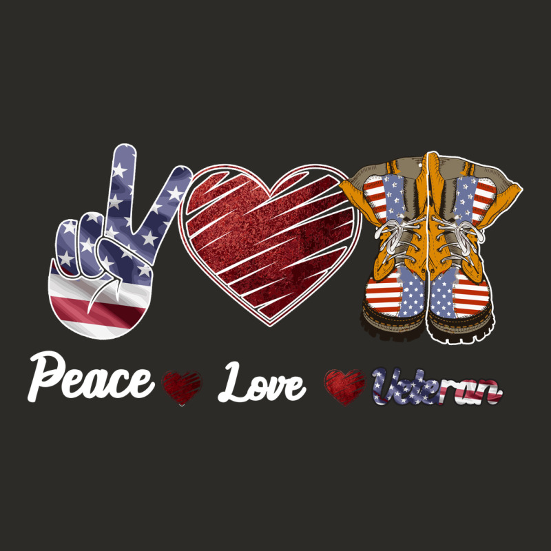 Peace Love Veteran Heavy Core Tee by Bettercallsaul | Teevron