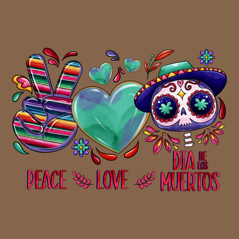 Peace Love Dia De Los Muertos Premium Tee by NancyCooperArtShop | Teevron