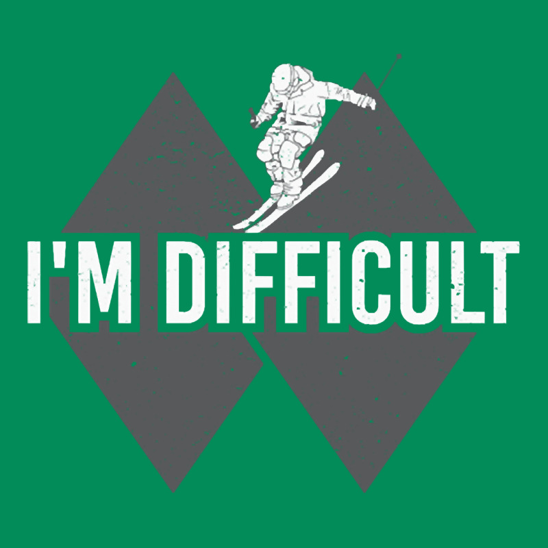 I'm Difficult Double Black Diamond Skiing Urban Hoodie by longCreatives | Teevron