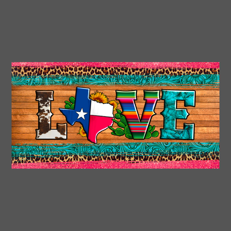 Love Texas Sunflowers Cactus Cowhide License Plate Zipper Hoodie by Artiststas | Teevron