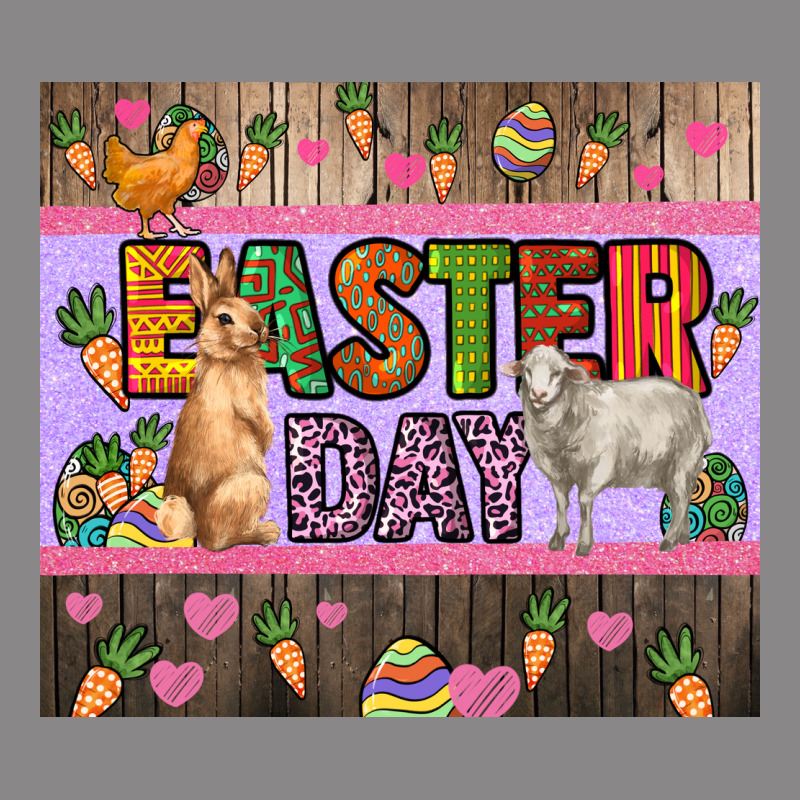 Easter Day Farm Animals Tumbler Vintage Tee by HowdyJamesFarm | Teevron