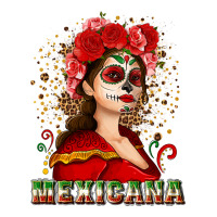 Sugar Skull Girl With Mexicana Premium Tee | Teevron