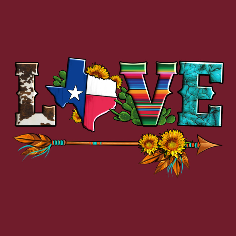 Love Texas Serape Cowhide Cactus And Sunflowers Zipper Hoodie by Artiststas | Teevron
