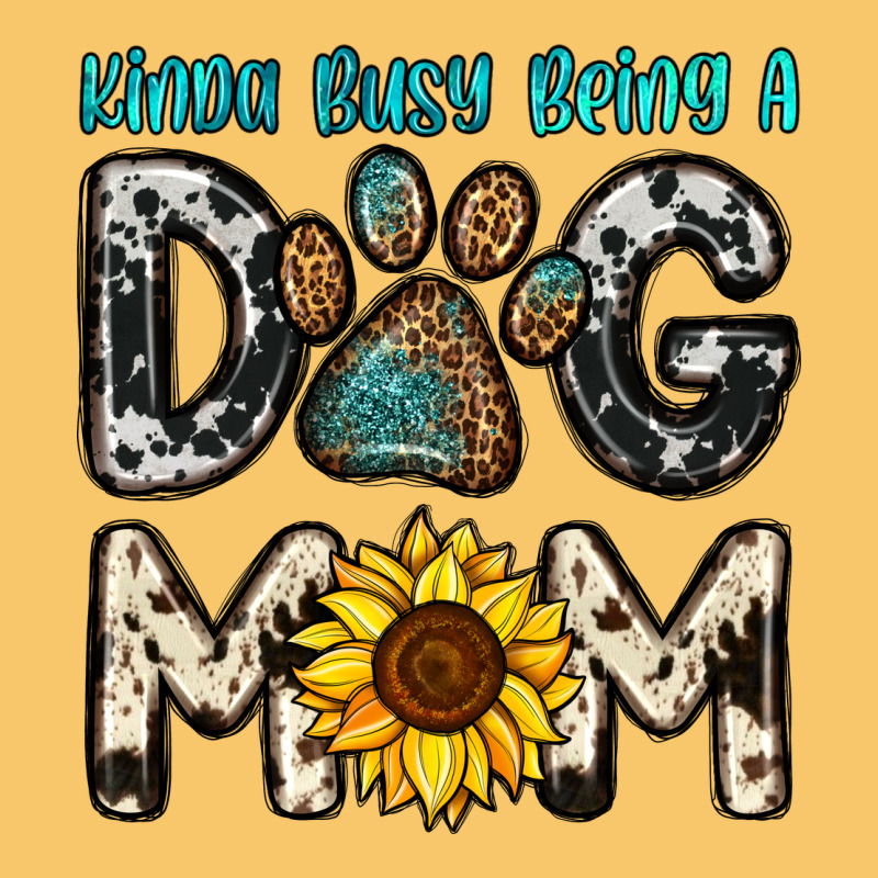 Kinda Busy Being A Dog Mom Vintage Hoodie by OliviaCreatesArt | Teevron