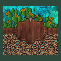 Custom Cactus And Sunflowers Leopard Turquoise Zipper Hoodie | Teevron