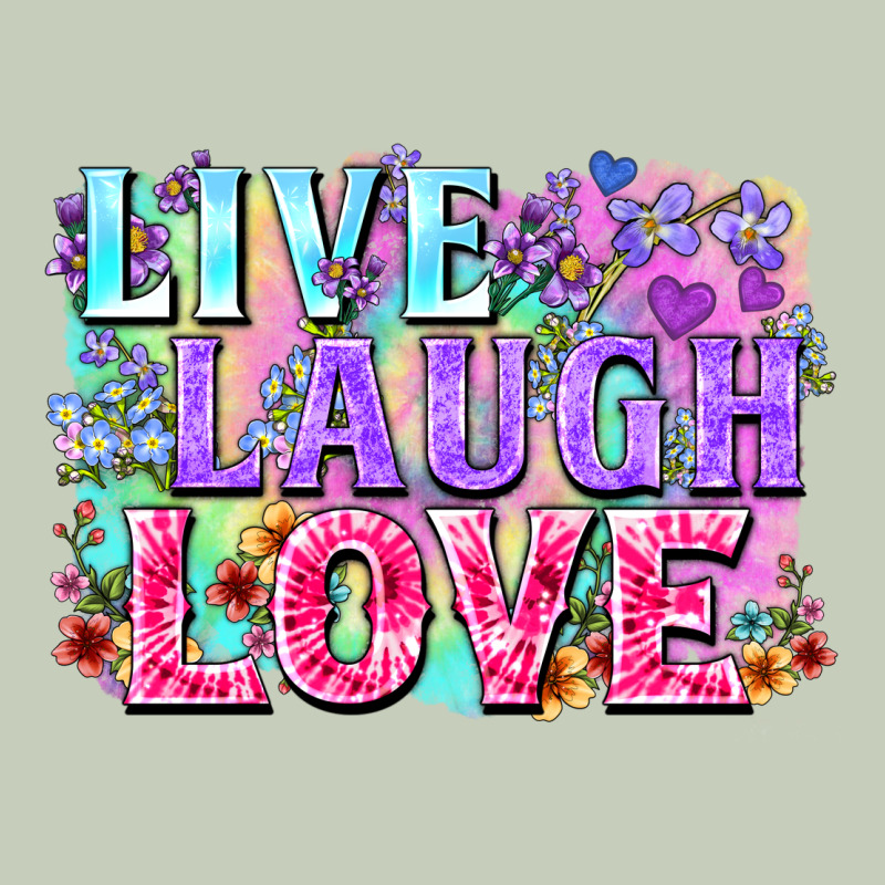 Live Laugh Love Hippie Valentine's Day Long Sleeve Tee by FaDigitalArtStudio | Teevron
