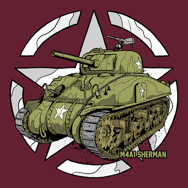 Sherman M4a1 Wwii Army Tank History Vintage Classic Tee by longCreatives | Teevron