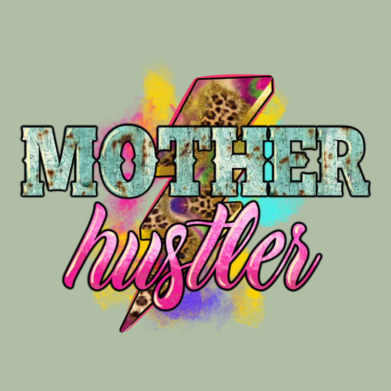 Mother Hustler Lightning Bolt Mother's Day Urban Heavy Tee by HowdyJamesFarm | Teevron