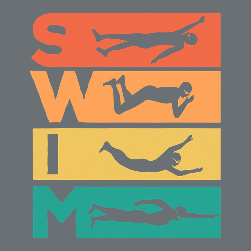 Retro Vintage Swimming Gift For Swimmers Premium Hoodie by longCreatives | Teevron