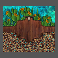 Custom Cactus And Sunflowers Leopard Turquoise Zipper Hoodie | Teevron
