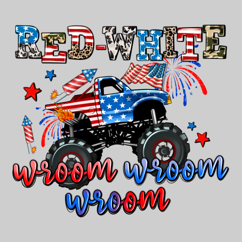 Red White Wroom Wroom Wroom Premium Sweatshirt by AdoDesignShop | Teevron