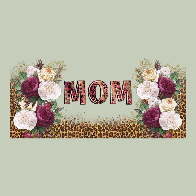 Mom Burgundy Flowers With Leopard Ladies Tee by TumblerDesignByShophia | Teevron