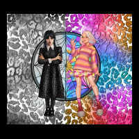 Gothic Girl And Colorful Girl Best Friends Ladies Tee | Teevron
