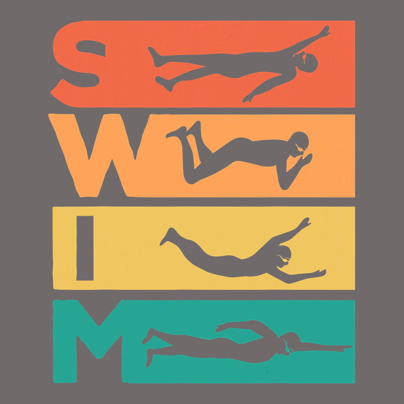 Retro Vintage Swimming Gift For Swimmers Urban Heavy Tee by longCreatives | Teevron