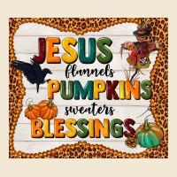 Jesus Flannel's Pumpkins Blessings Ladies Tee | Teevron
