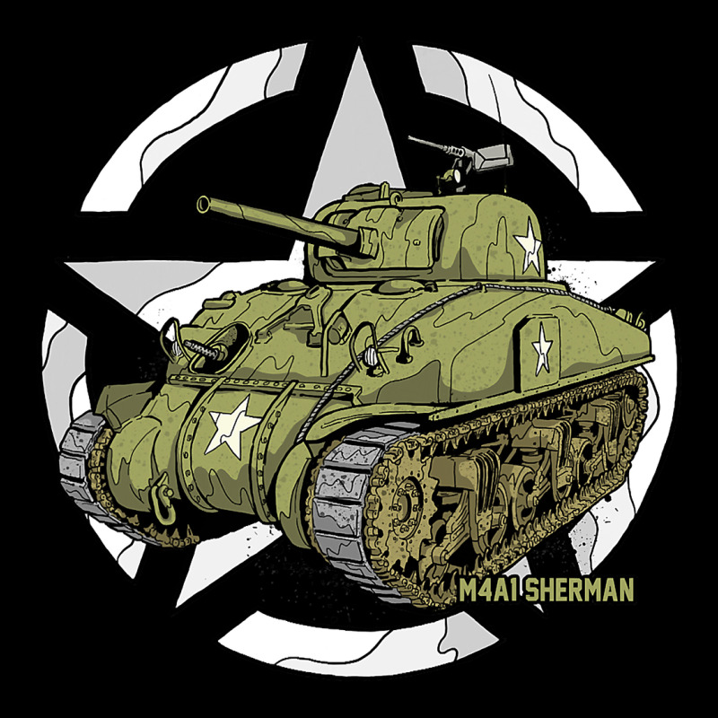 Sherman M4a1 Wwii Army Tank History Vintage Heavy Core Tee by longCreatives | Teevron