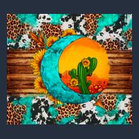 Sunflower Desert Cactus Turquoise Crescent Zipper Hoodie | Teevron