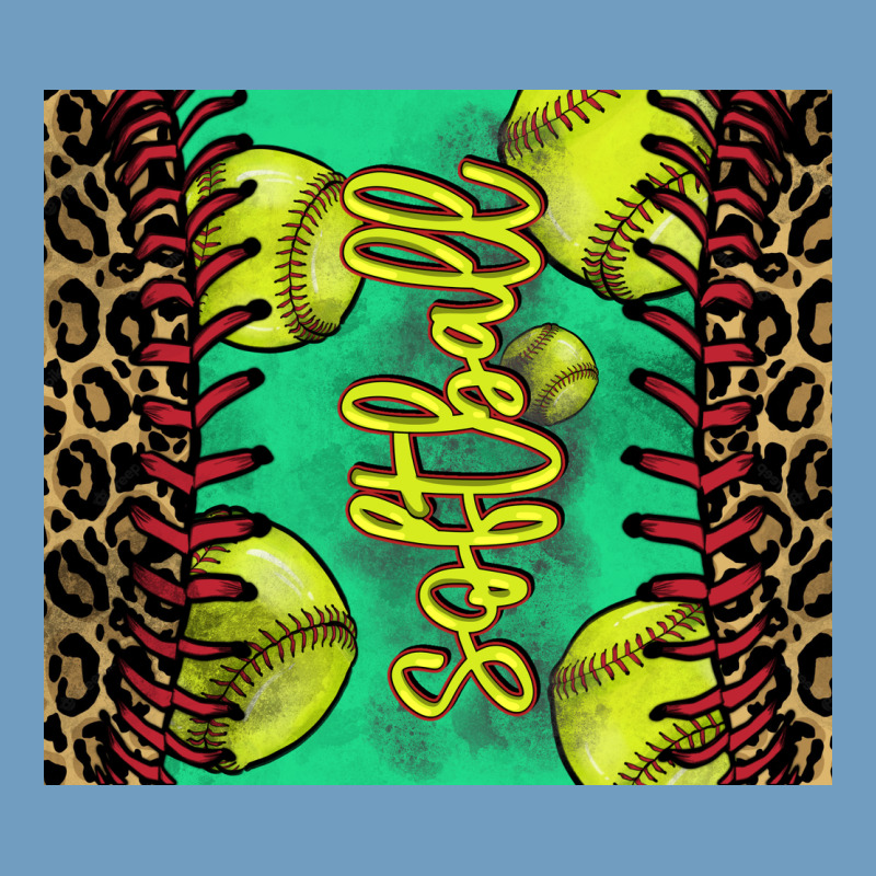 Softball Leopard Tumbler Urban Heavy Tee by HowdyJamesFarm | Teevron