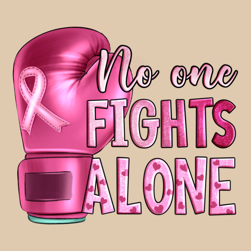 Breast Cancer No One Fights Alone Boxing Heavyweight Sweatshirt by Artiststas | Teevron