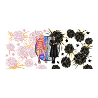 gothic girl and colorful girl best friends with | Teevron