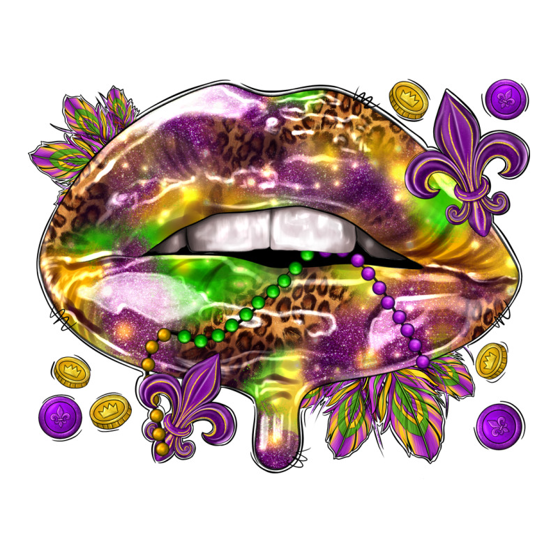 Mardi Gras Lips Classic Tee by HowdyJamesFarm | Teevron