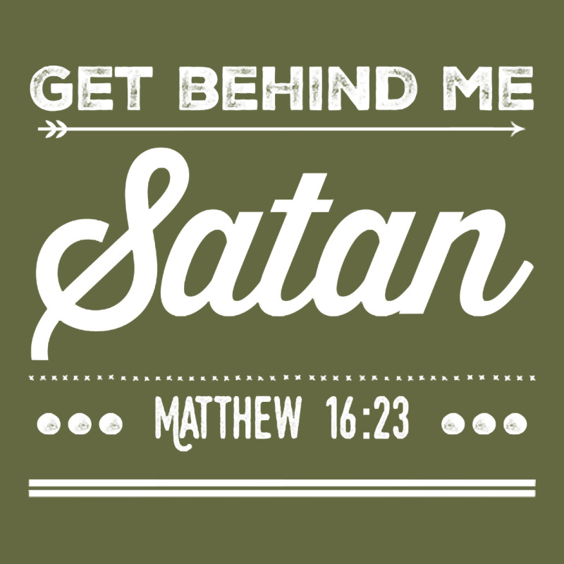 Get Behind Me Satan Matthew 1623 Quote Long Sleeve Tee by longCreatives | Teevron