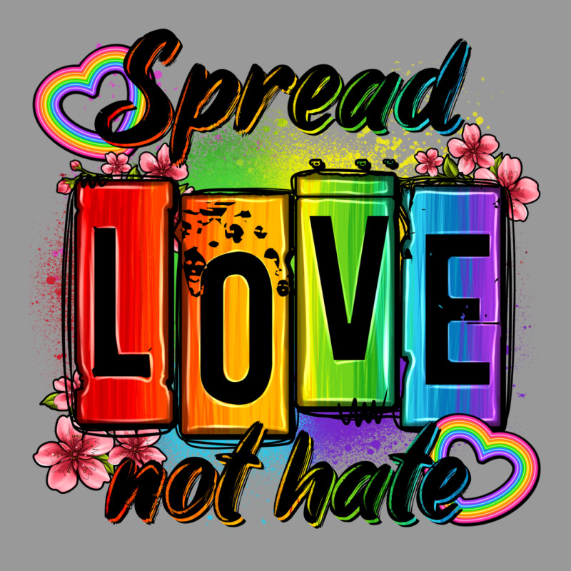 Spread Love Not Hate Vintage Hoodie by OliviaCreatesArt | Teevron