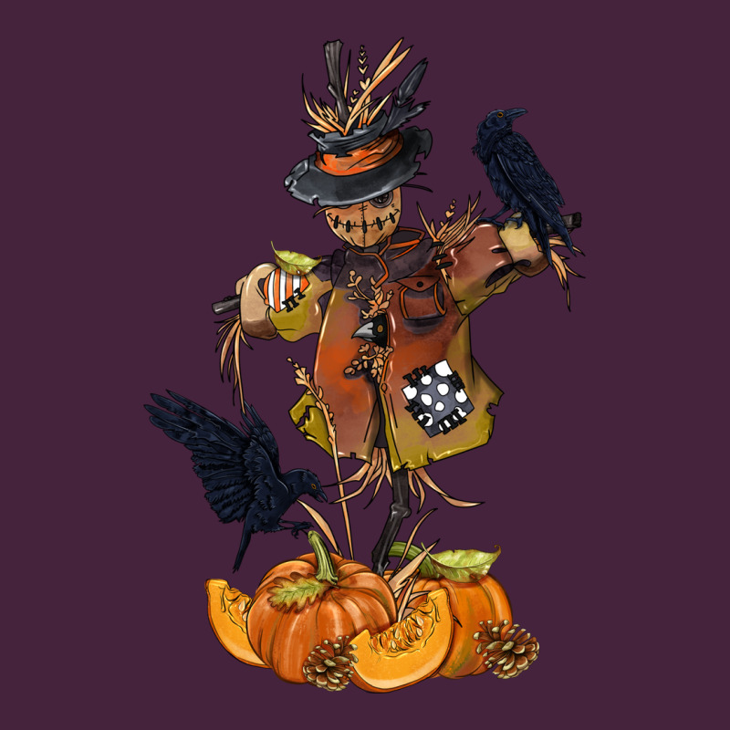 Scarecrow With Pumpkin Premium Tee by texasbilliewilder | Teevron