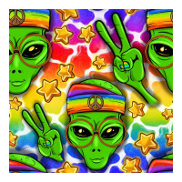 Pride LGBTQ+ aliens and stars with rainbow | Teevron