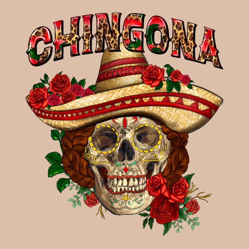 Chingona With Roses Mexico Urban Heavy Tee by HowdyJamesFarm | Teevron
