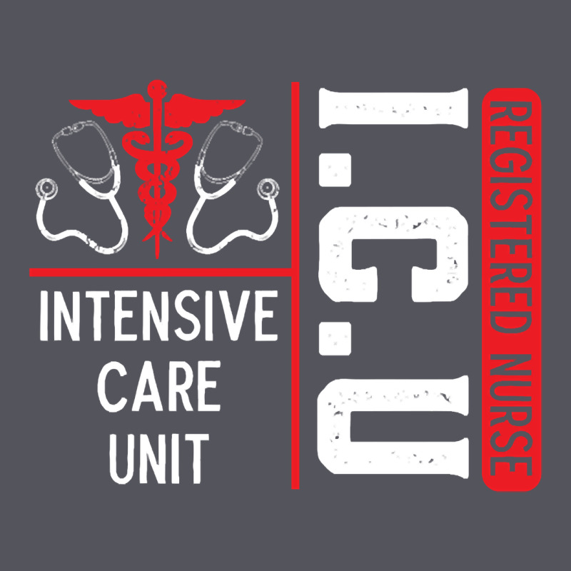 Icu Registered Nurse Medical Intensive Care Unit Vintage Hoodie by longCreatives | Teevron