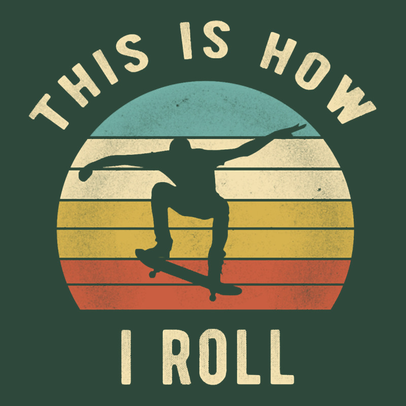 Skater - This Is How I Roll Retro Skateboard Gift Zipper Hoodie by longCreatives | Teevron