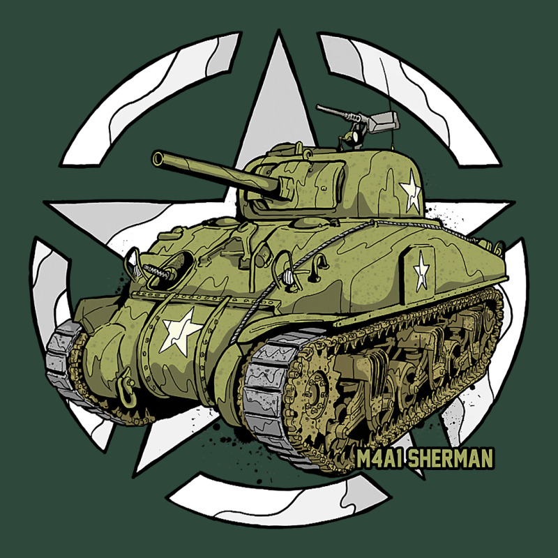 Sherman M4a1 Wwii Army Tank History Vintage Zipper Hoodie by longCreatives | Teevron
