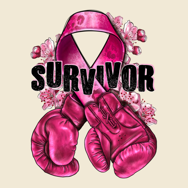 Survivor Breast Cancer With Boxing Gloves Premium Tee by NancyCooperArtShop | Teevron