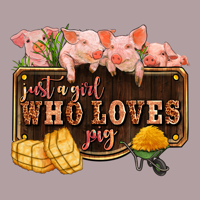 Just A Girl Who Loves Pig Olivia Vintage Hoodie by OliviaCreatesArt | Teevron