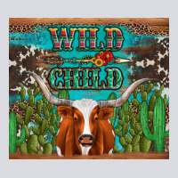 Whild Child Longhorn  Cactus Cowhide Zipper Hoodie | Teevron