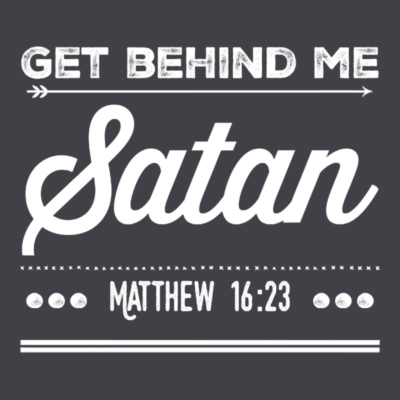 Get Behind Me Satan Matthew 1623 Quote Heavyweight Hoodie by longCreatives | Teevron