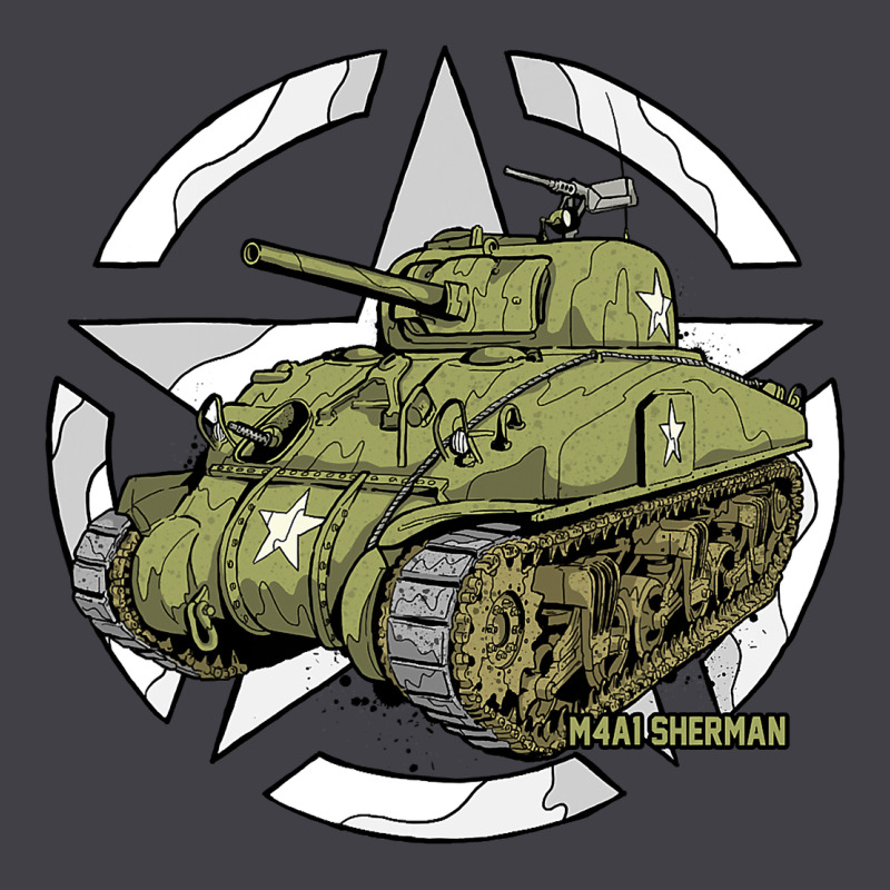 Sherman M4a1 Wwii Army Tank History Vintage Heavyweight Hoodie by longCreatives | Teevron