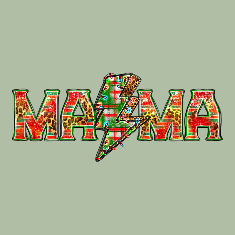 Mama Christmas Lightning Bolt Mother's Day Urban Heavy Tee by HowdyJamesFarm | Teevron