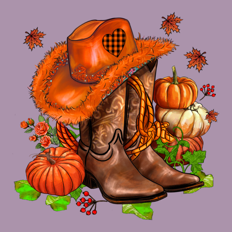 Fall Pumpkins  Cowgirl  And Roses Heavyweight Hoodie by AdoDesignShop | Teevron