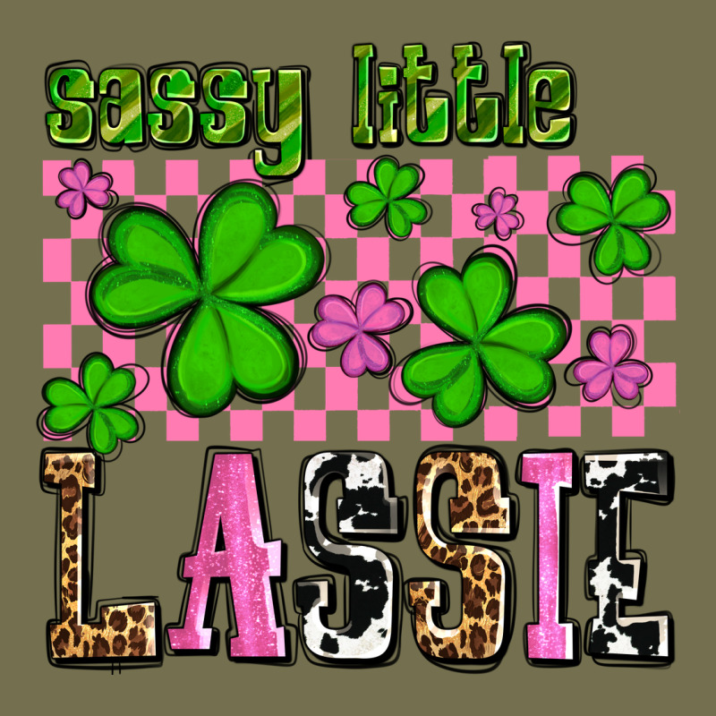 St. Patrick's Day Sassy Little Lassie Vintage Hoodie by OliviaCreatesArt | Teevron