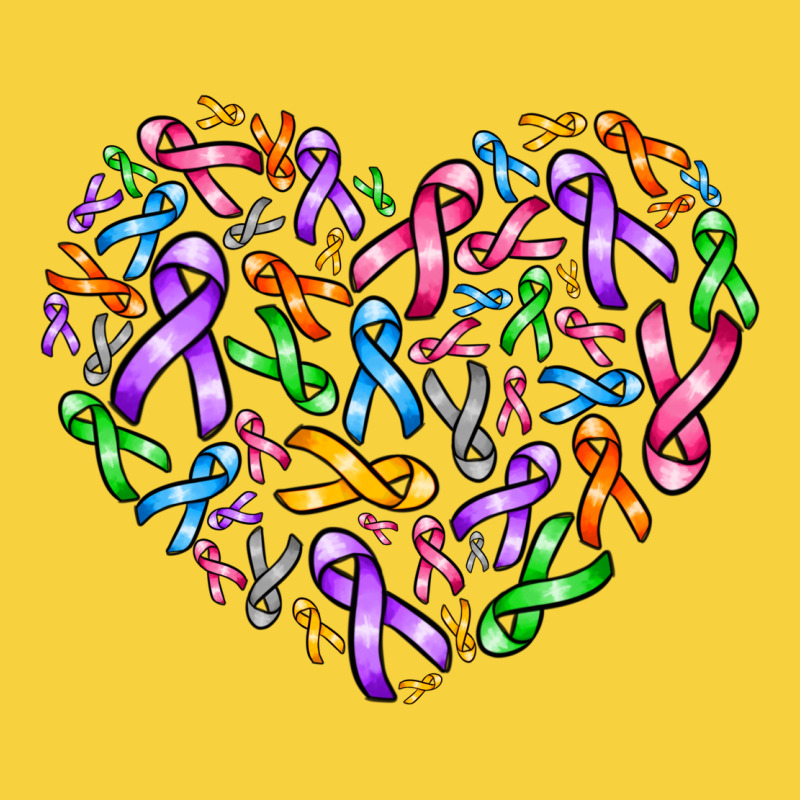 Cancer Ribbon Heart Premium Sweatshirt by AdoDesignShop | Teevron