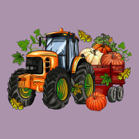 Fall Tractor With Pumpkin Heavyweight Hoodie | Teevron